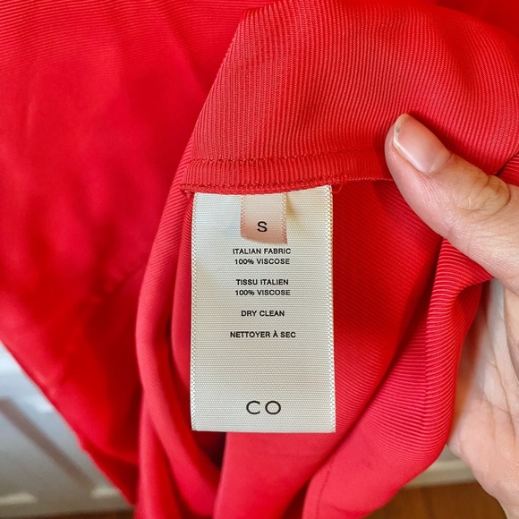 CO one shoulder draped faille maxi dress - Picture 6 of 8